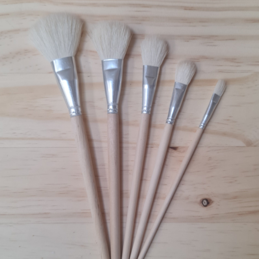 Mop brushes for glazing