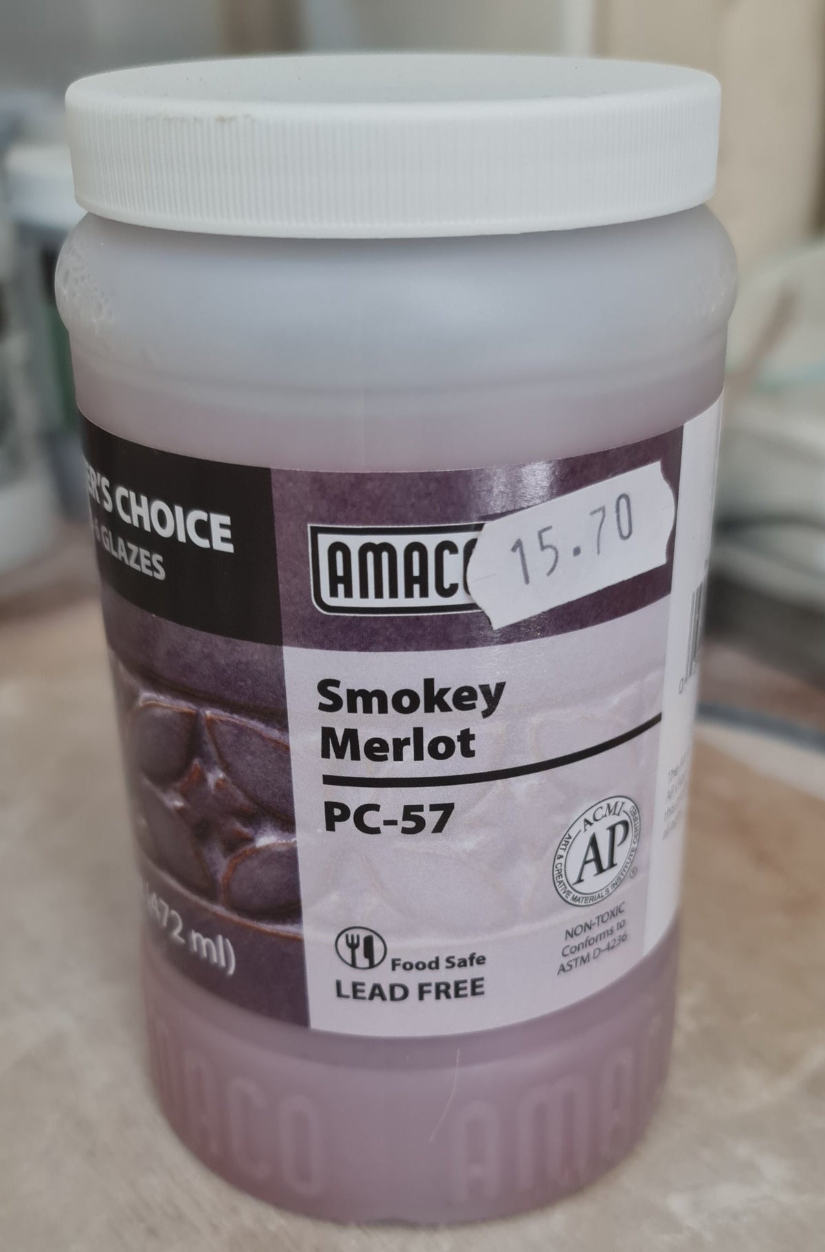 Amaco Potters Choice - Smokey Merlot PC-57, 473ml
