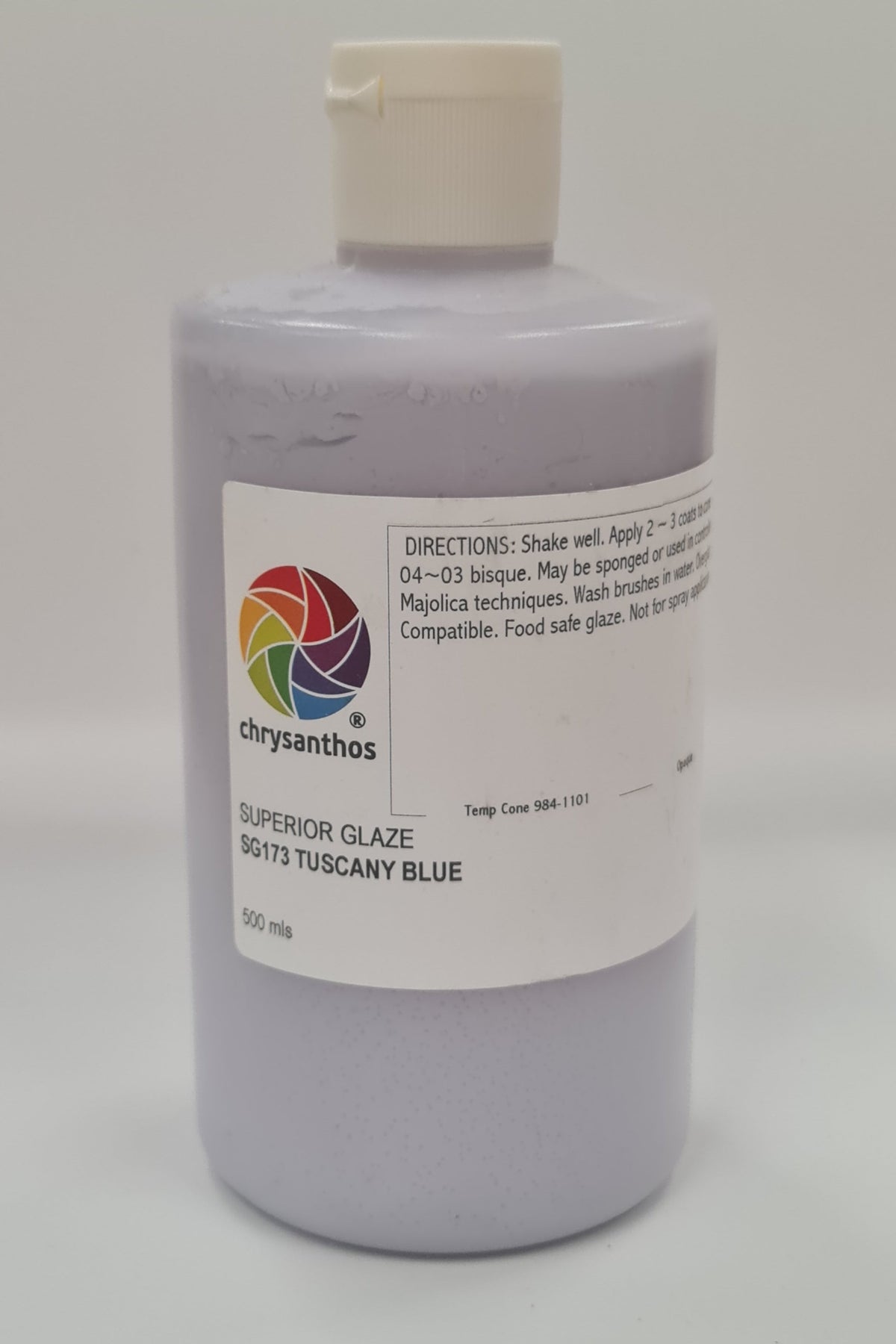 Chrysanthos Superior Earthenware Glaze - Tuscany Blue