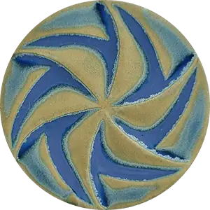 Chrysanthos Stoneware Exotic Glaze - Blue Agate
