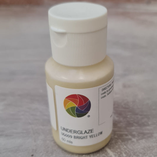 Chrysanthos Bright yellow underglaze