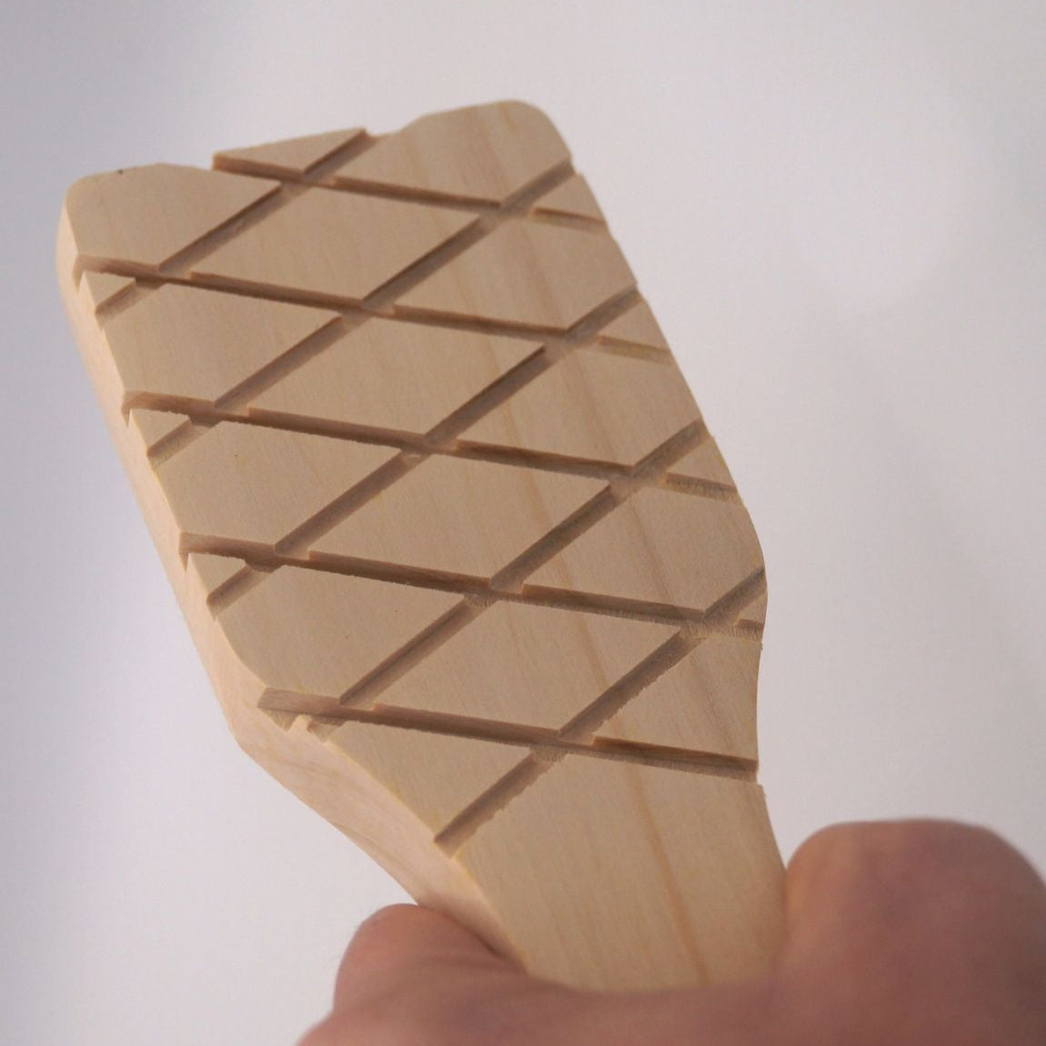Double sided wooden paddle