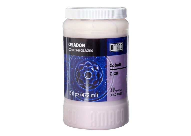 Amaco Celadon Brush-On Glaze: Cobalt 473ml