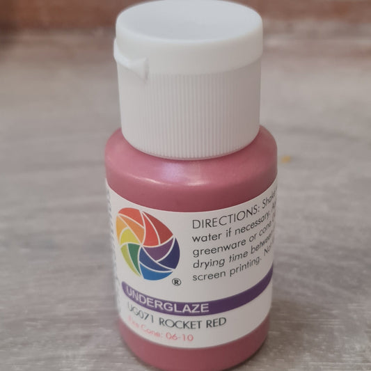 Chrysanthos Rocket Red underglaze