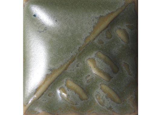 Mayco bruch-on stoneware green tea glaze