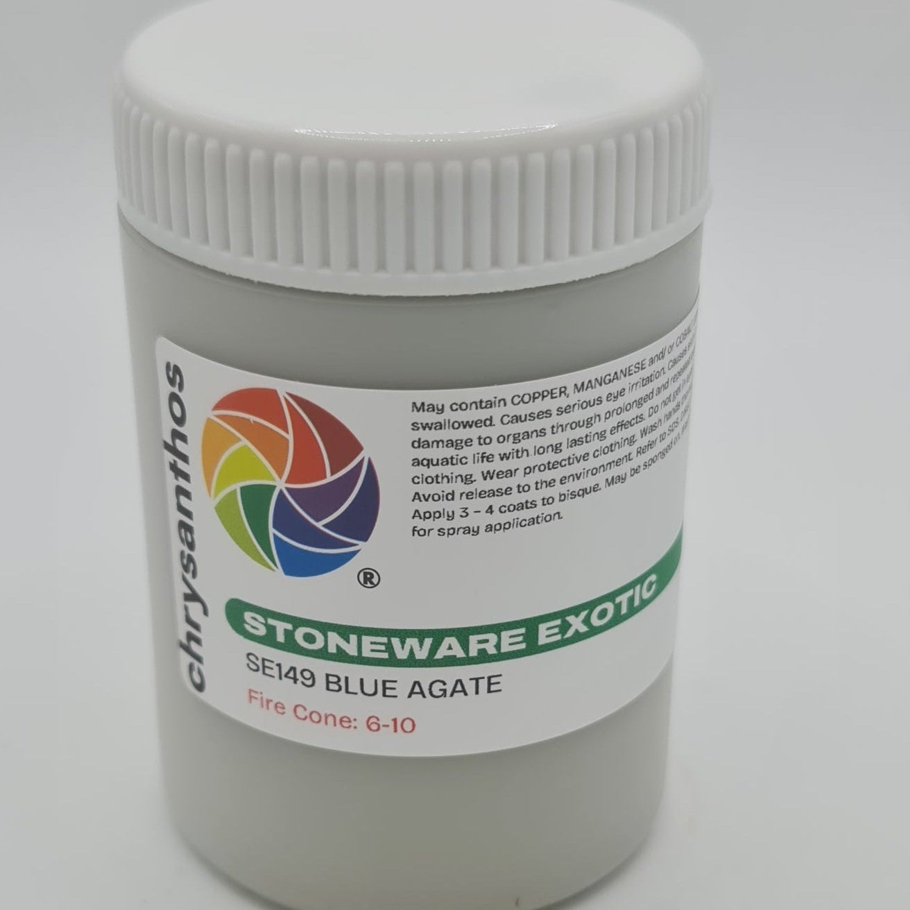 Chrysanthos Stoneware Exotic Glaze - Blue Agate