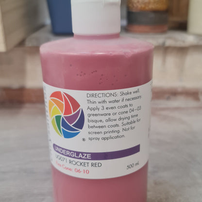 Chrysanthos Rocket Red underglaze