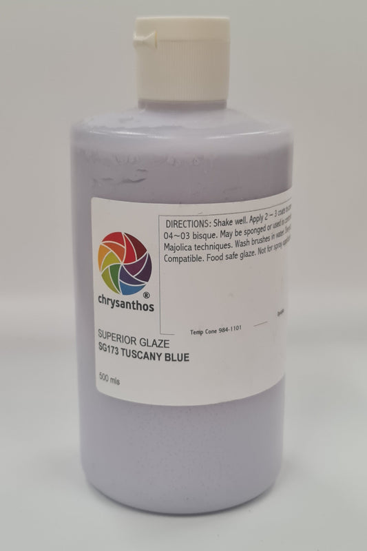 Chrysanthos Superior Earthenware Glaze - Tuscany Blue