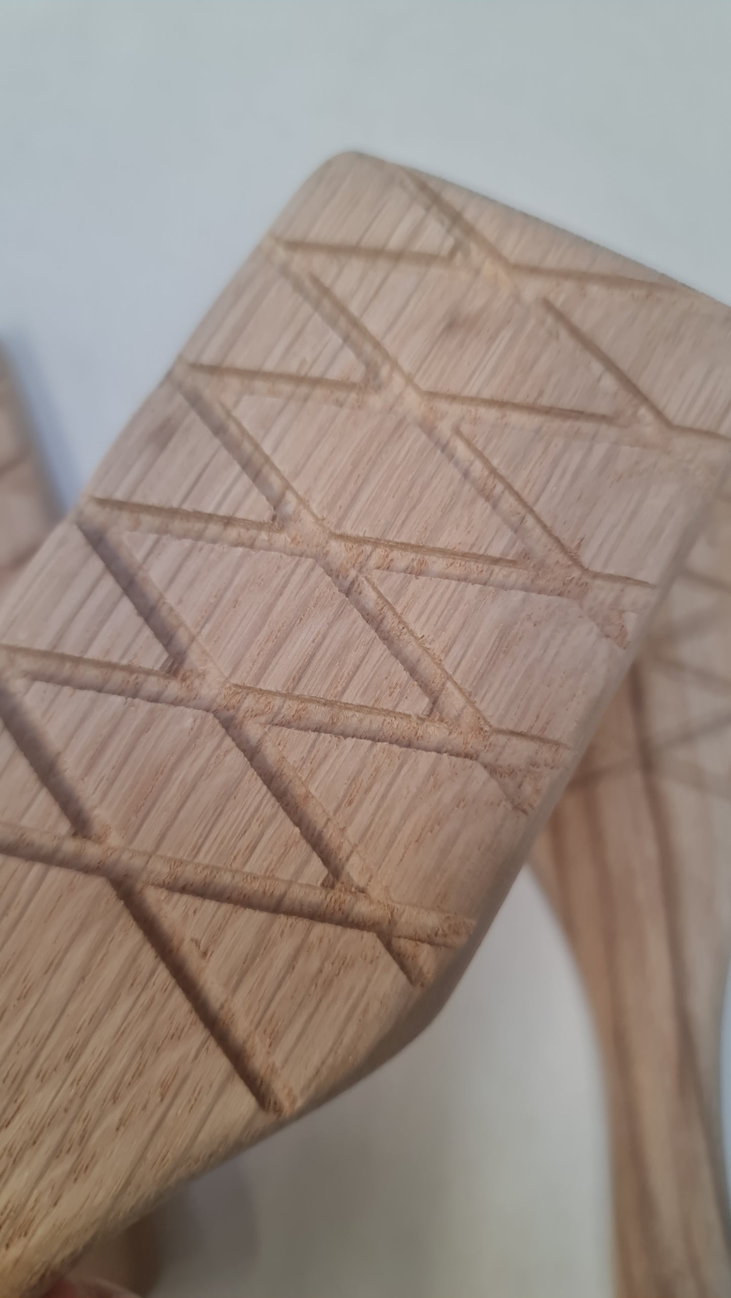 Double sided wooden paddle