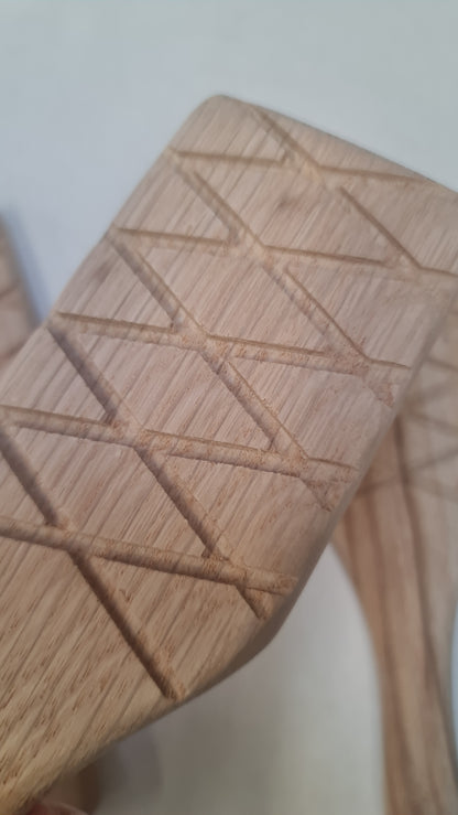 Double sided wooden paddle