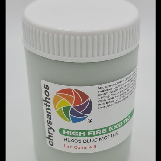 Chrysanthos High Fire Exotic Glaze - Blue Mottle