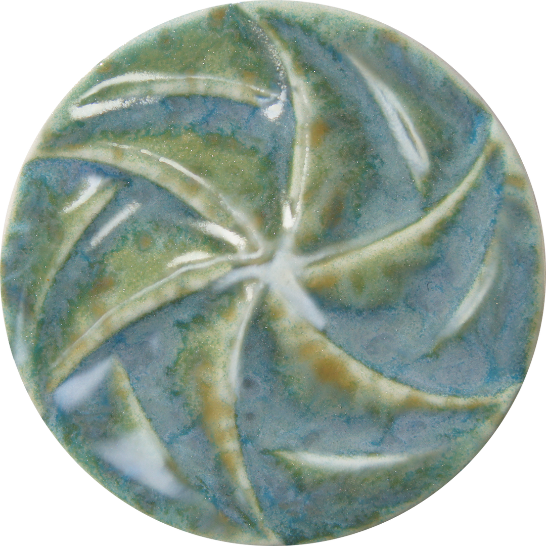 Chrysanthos High Fire Exotic Glaze - Blue Mottle